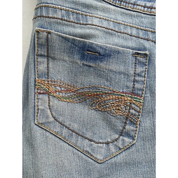 Vintage Y2K LEI Ultra Low Rise Jeans Size 11 Blue Stretch Ashley Mall Era Bratz - Picture 4 of 11